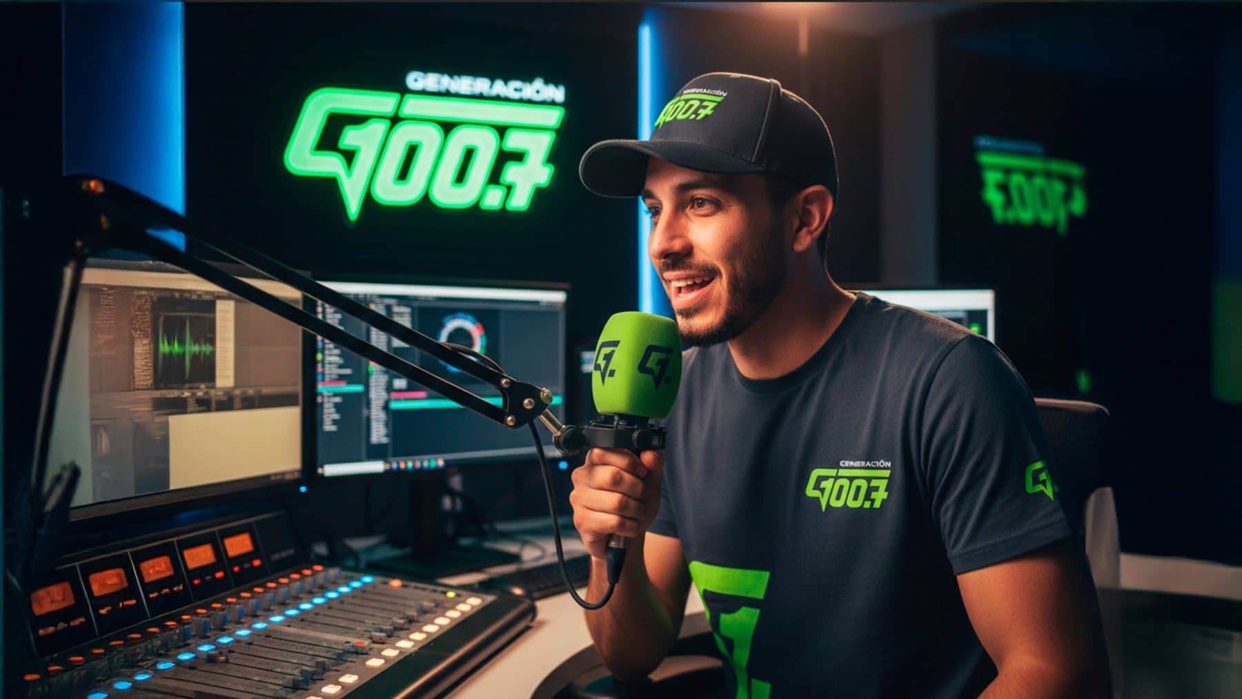 Cabina de Generación 100.7 FM